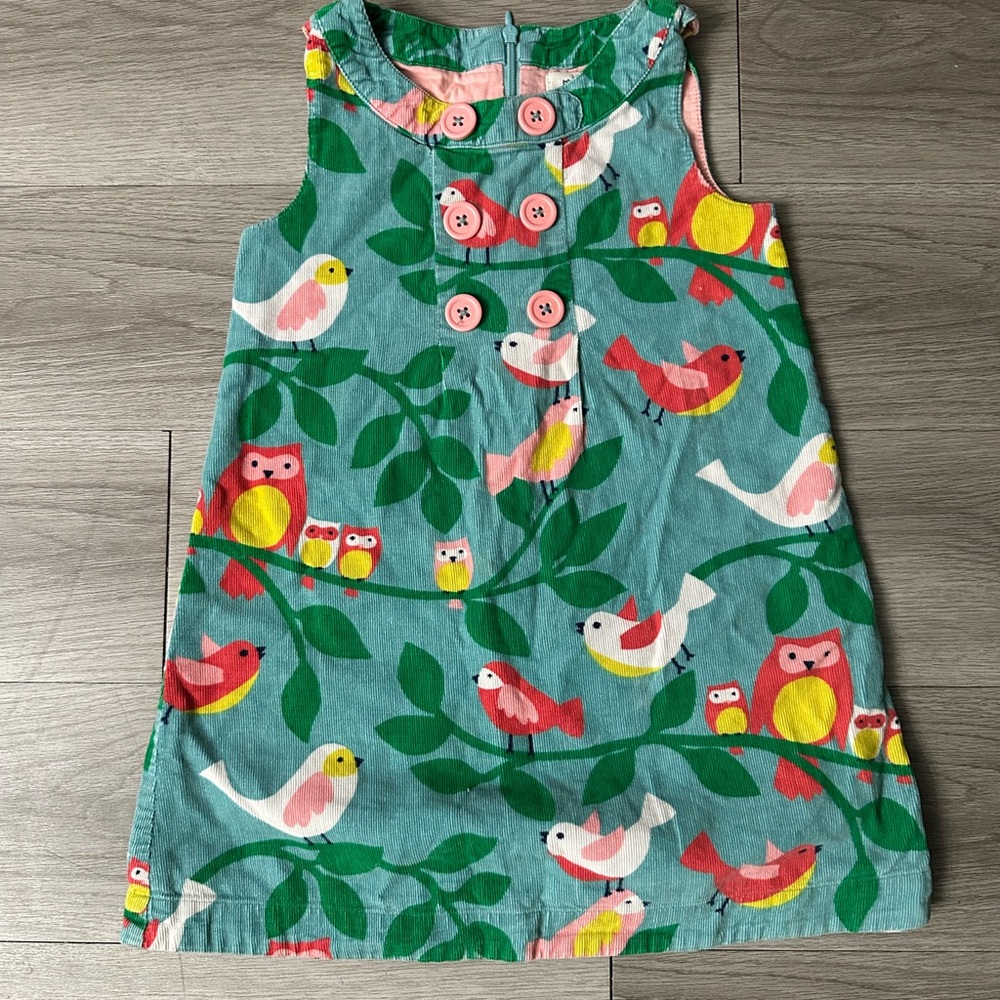 Mini Boden Corduroy Bib Dress -Sz 5-6